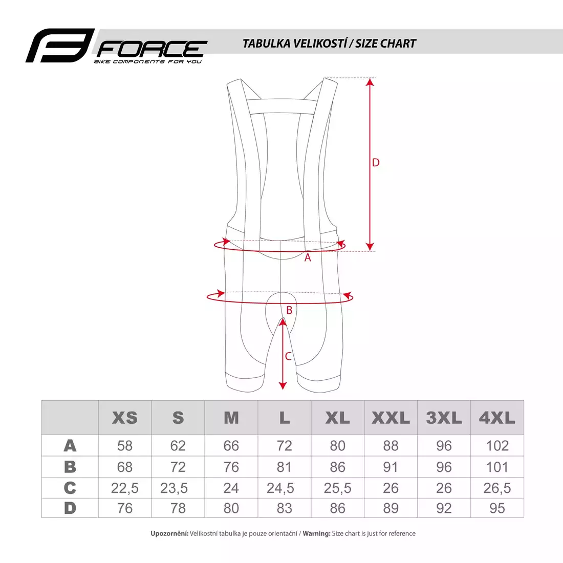 FORCE GAME Cycling shorts with braces, black and gray