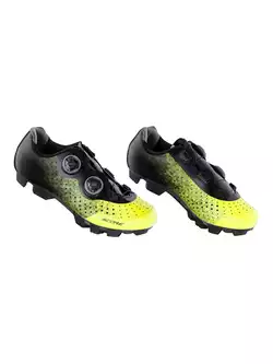 FORCE MTB SCORE MTB cycling shoes, fluo-black