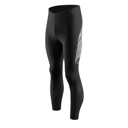 FORCE RIDGE women's winter cycling pants, black and gray