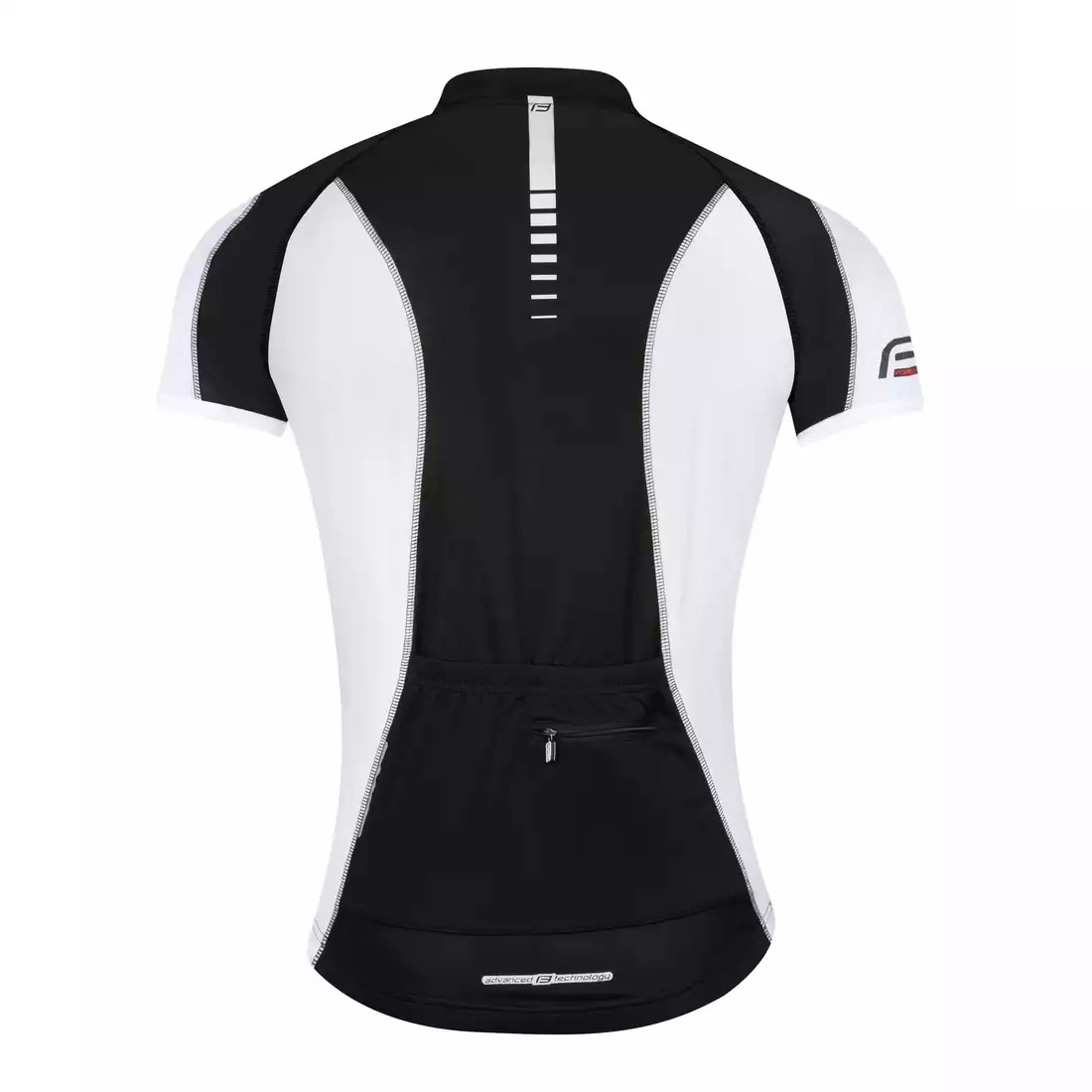 FORCE T12 Cycling jersey, black and white