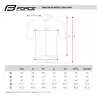 FORCE T12 Cycling jersey, black and white