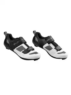 FORCE TRIA Triathlon cycling shoes, black and white