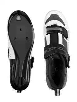 FORCE TRIA Triathlon cycling shoes, black and white
