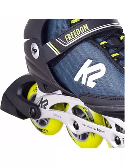 K2 Fitness-Inline-Skates für Herren FREEDOM, black / yellow 30E0341