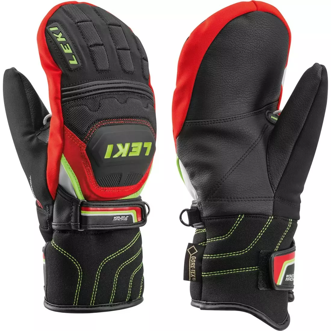 LEKI Children's ski gloves WCR Coach Flex S GTX Junior MIT, Red, 63481121050