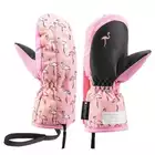 LEKI Little Flamingo Zap Mitt children's ski gloves, pink