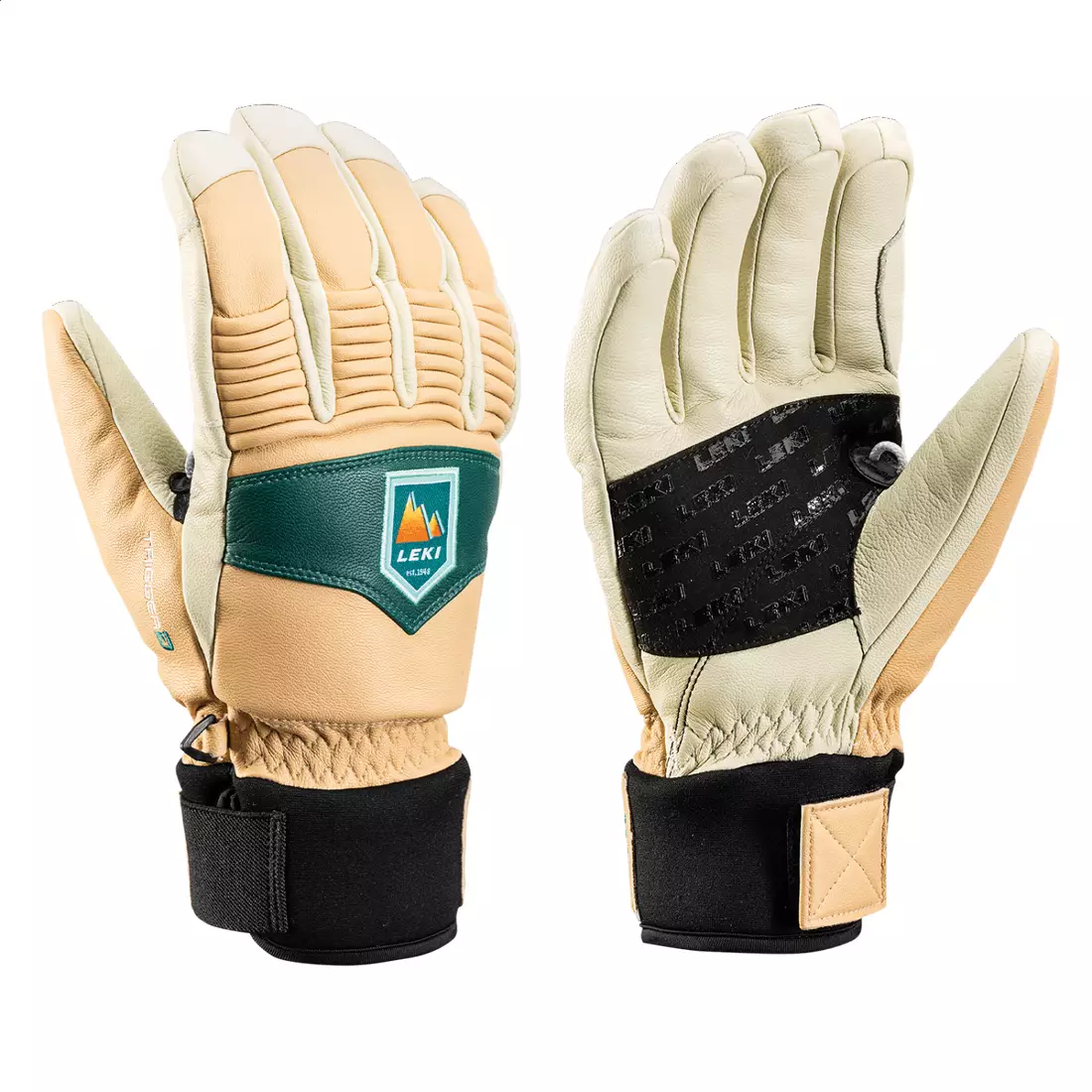 LEKI Patrol 3D Ski gloves, beige