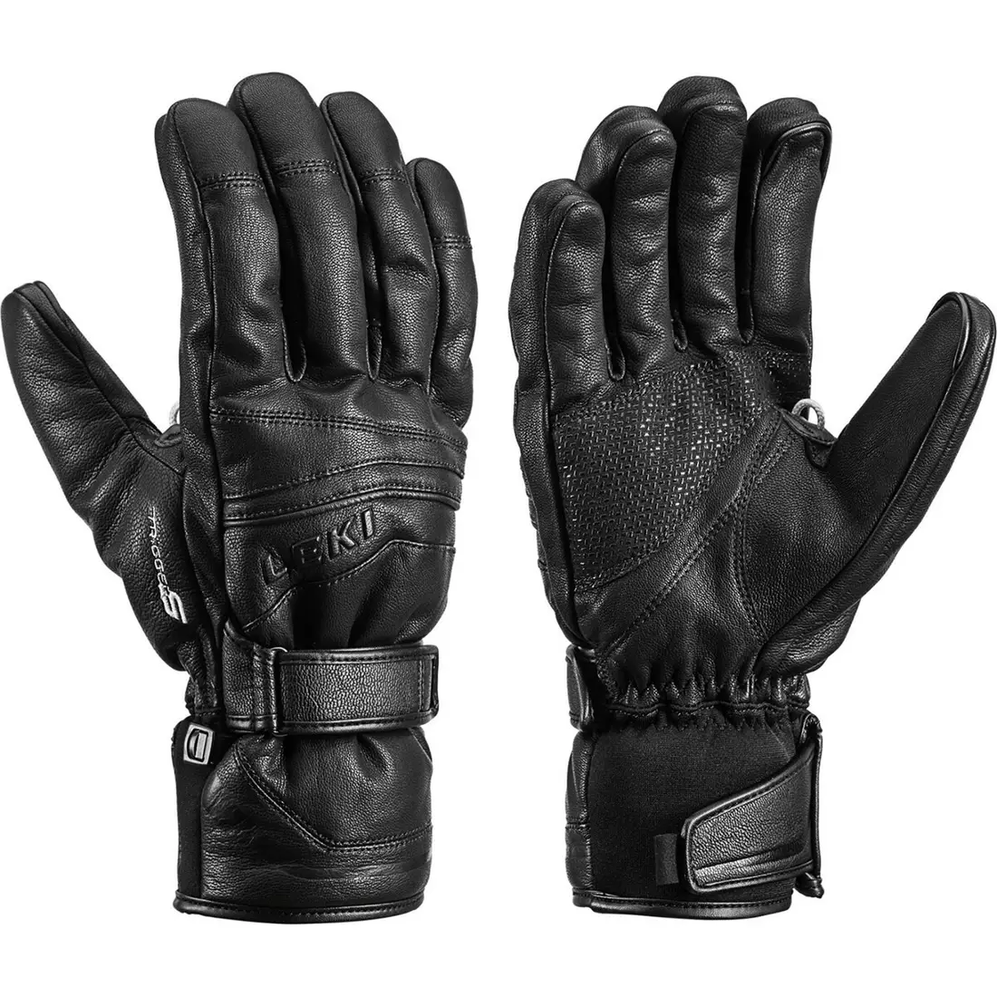 LEKI Ski gloves Fusion S MF Touch, black, 643850301105