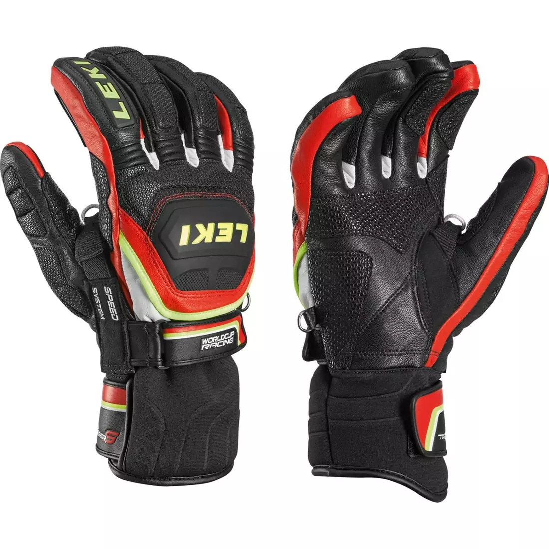 LEKI Ski gloves WCR Flex S Speed System, red, 63480143075