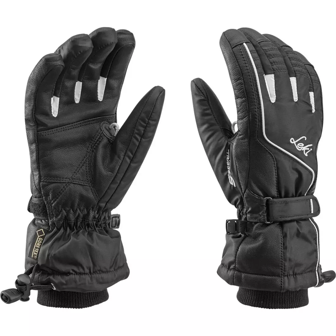 LEKI Women's ski gloves Sierra S GTX Lady, black, 63487302080