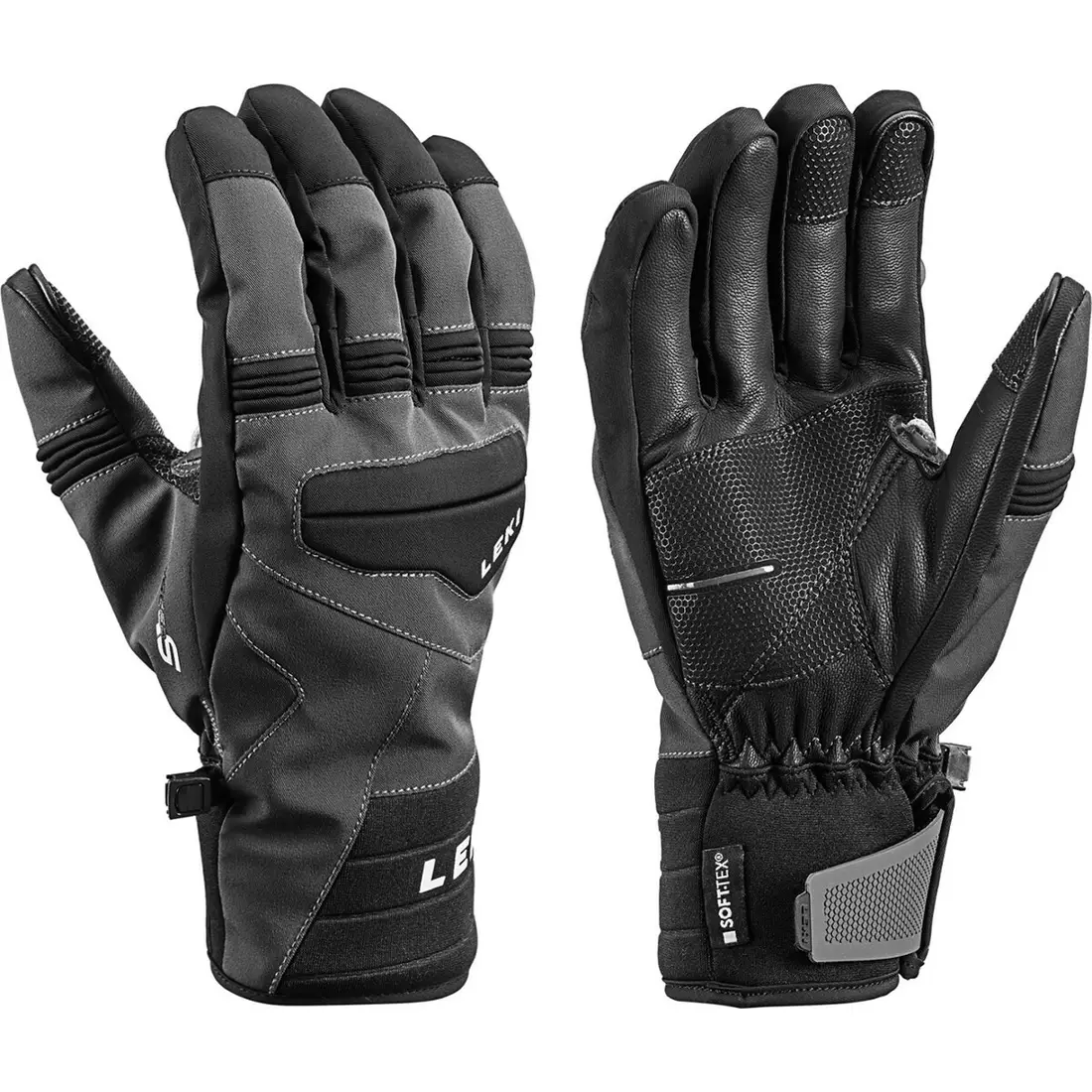 LEKI ski gloves Progressive 7 S MF, grey, 643882303080