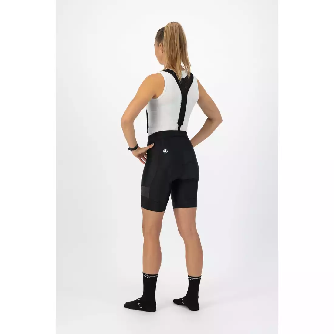 ROGELLI MELANGE Women's cycling shorts with detachable braces, black