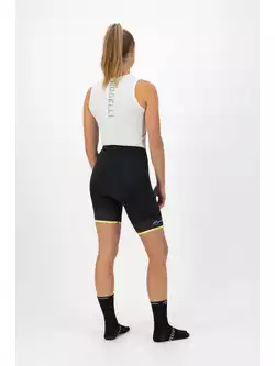 ROGELLI SELECT II Women's cycling shorts, black and yellow