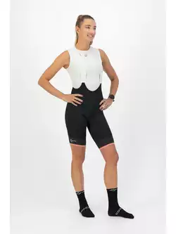 ROGELLI SELECT II Women's cycling shorts with braces, black and coral