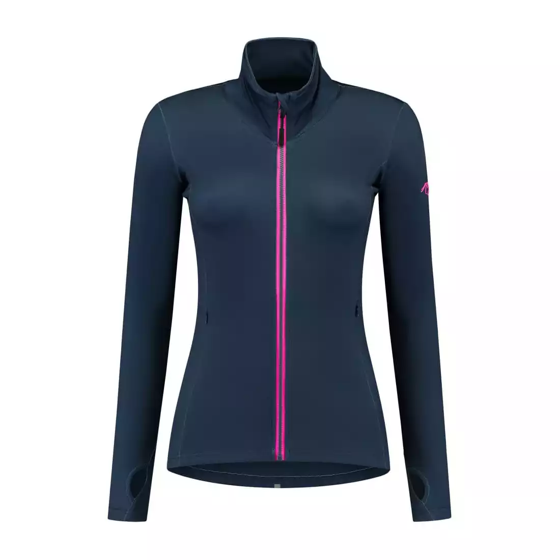 Rogelli JUNE women's running sweatshirt, navy blue and pink