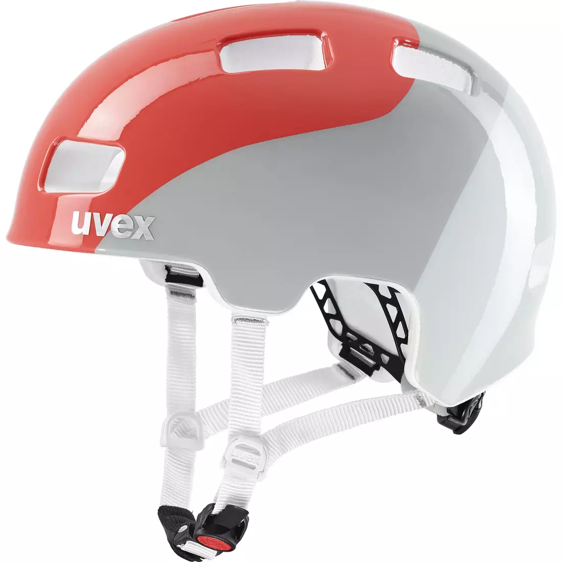 UVEX HLMT 4 Children's bicycle helmet, red-white
