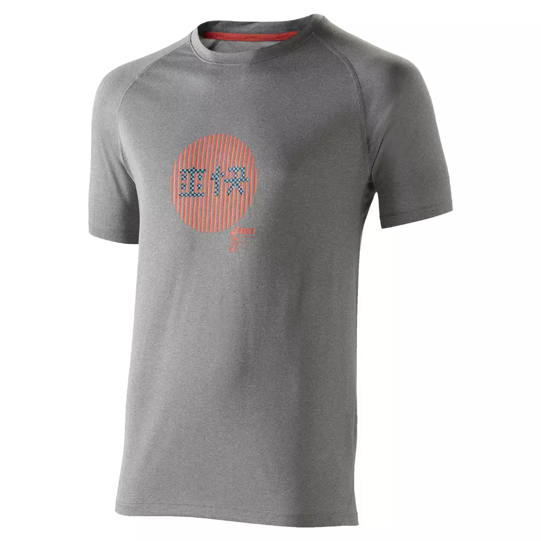 ASICS 110519-0714 SOUKAI GRAPHIC TOP - men's running T-shirt, color: Gray