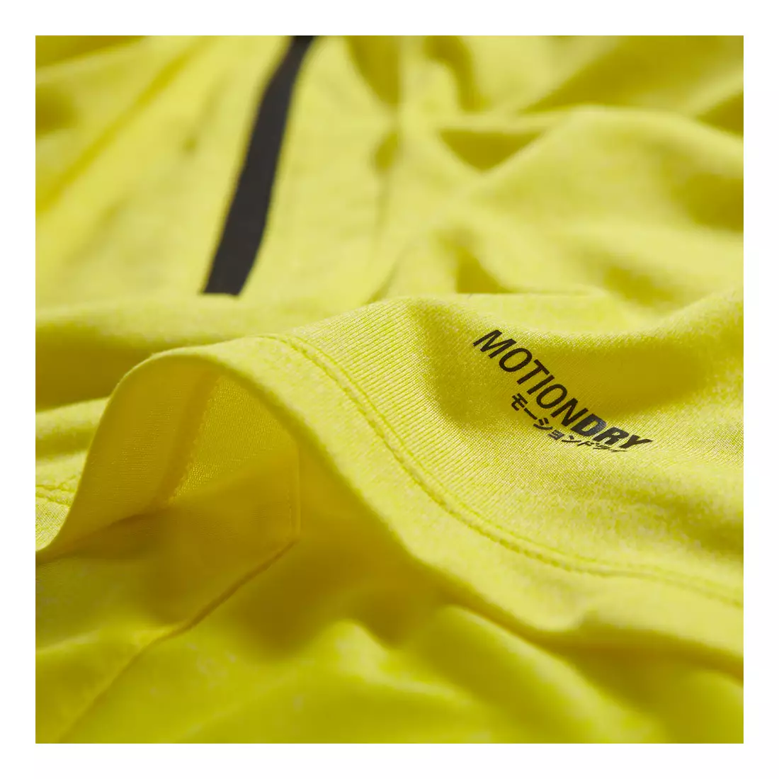 ASICS 110520-0396 SOUKAI 1/2 ZIP HOODIE - men's T-shirt with hood, color: Yellow