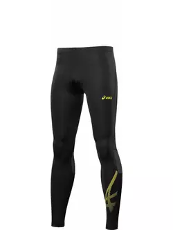 ASICS 339904-0343 - men's TIGER TIGHT pants, color: Black and yellow