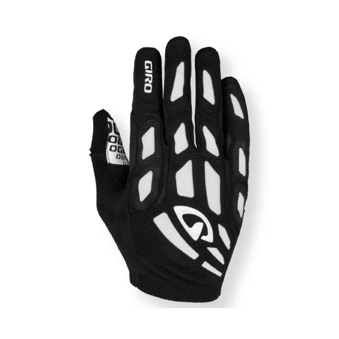 GIRO RIVET - cycling gloves, black and white