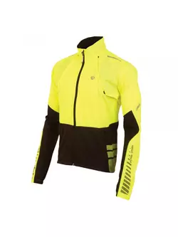 PEARL IZUMI - ELITE Barrier Convertible Jacket 11131314-429 - cycling jacket-vest, color: Fluoro-black