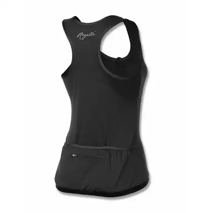 ROGELLI ABBEY - women's sleeveless cycling jersey - color: Black