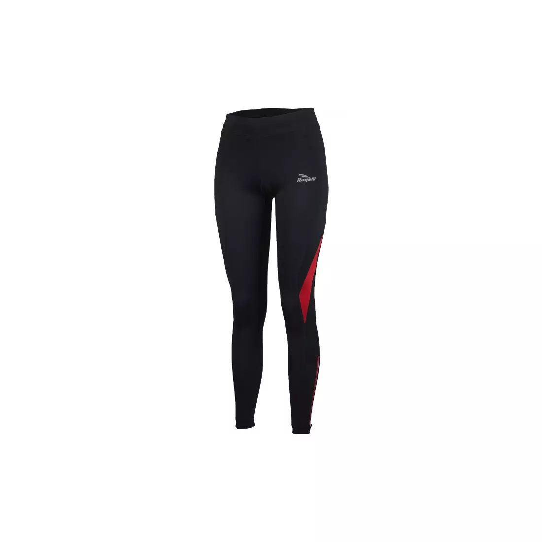 ROGELLI EMNA womens running thermal tights, black-red