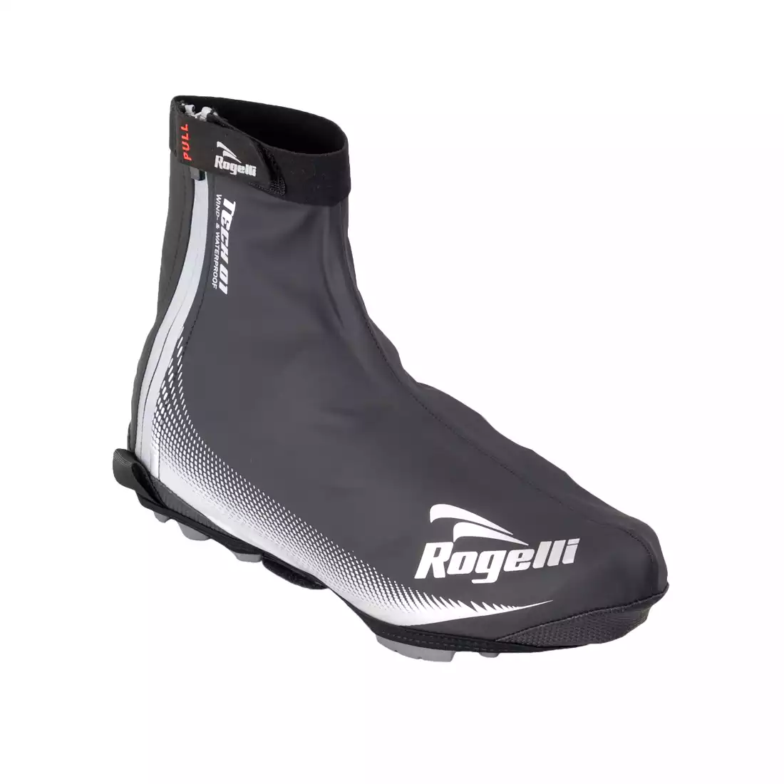 ROGELLI FIANDREX - Covers for cycling shoes, color: Black and silver