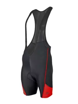 ROGELLI MAGASA - men's bib shorts, COOLMAX - color: Black and red