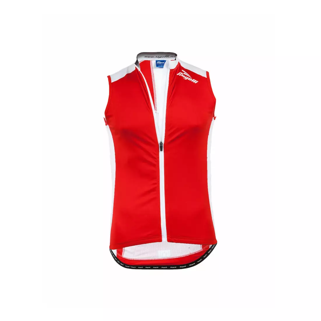 ROGELLI POLINO - men's sleeveless cycling jersey, color: red and white