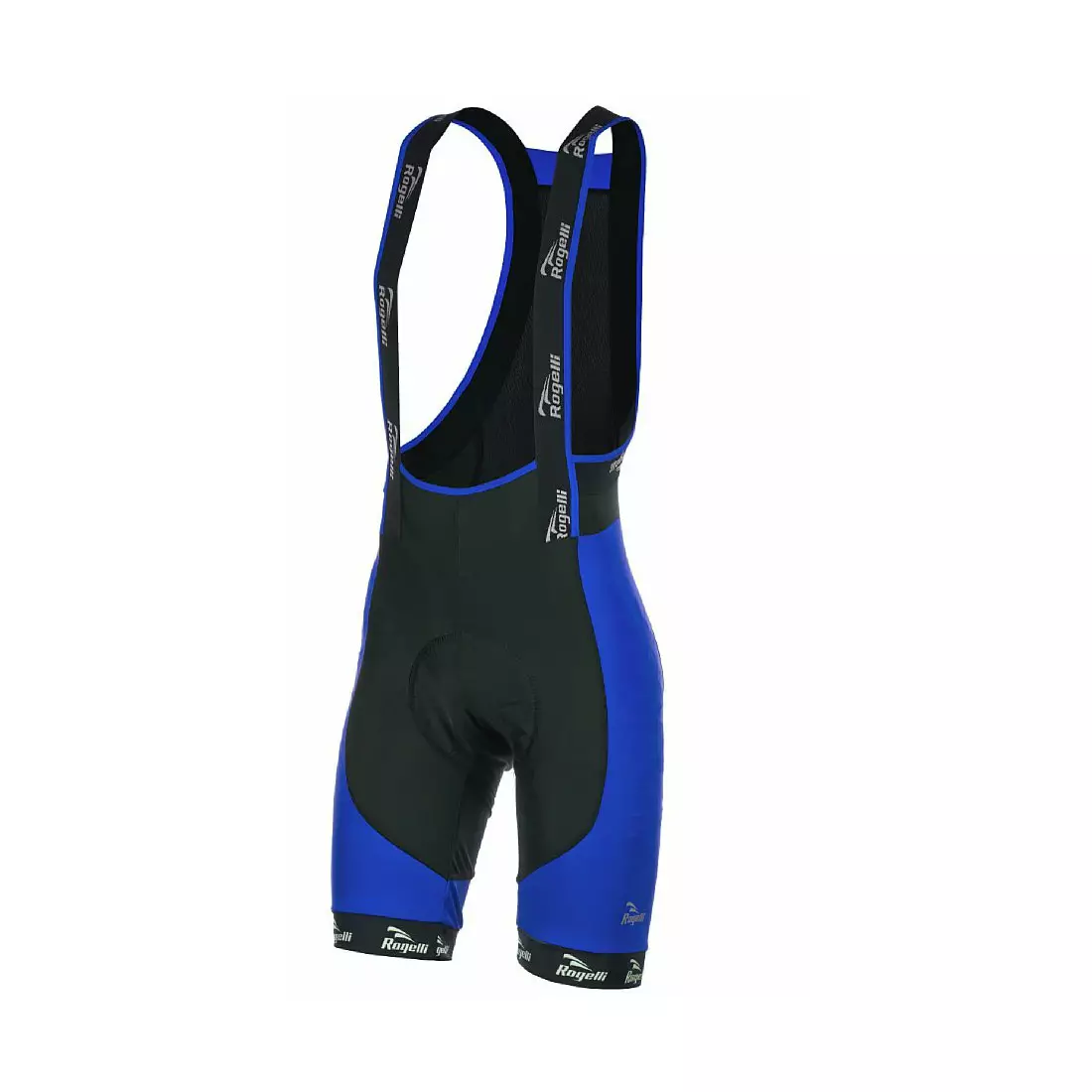 ROGELLI PORCARI - men's bib shorts, color: black and blue