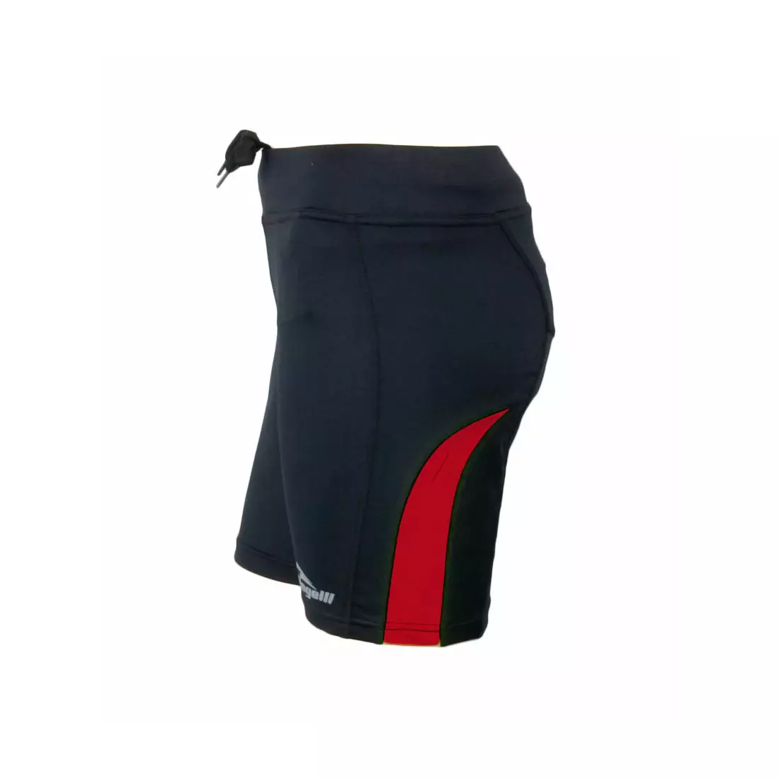 ROGELLI  RUN  EDIA - women's sports shorts, color: Black and red
