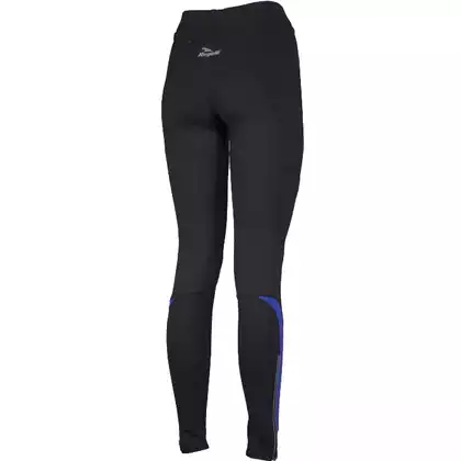 ROGELLI EMNA womens running thermal tights, black-blue