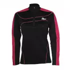 ROGELLI RUN MELS - women's insulated running sweatshirt - color: Black and pink