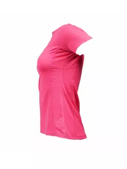 ROGELLI RUN SIRA - women's running T-shirt - color: Fluorine pink