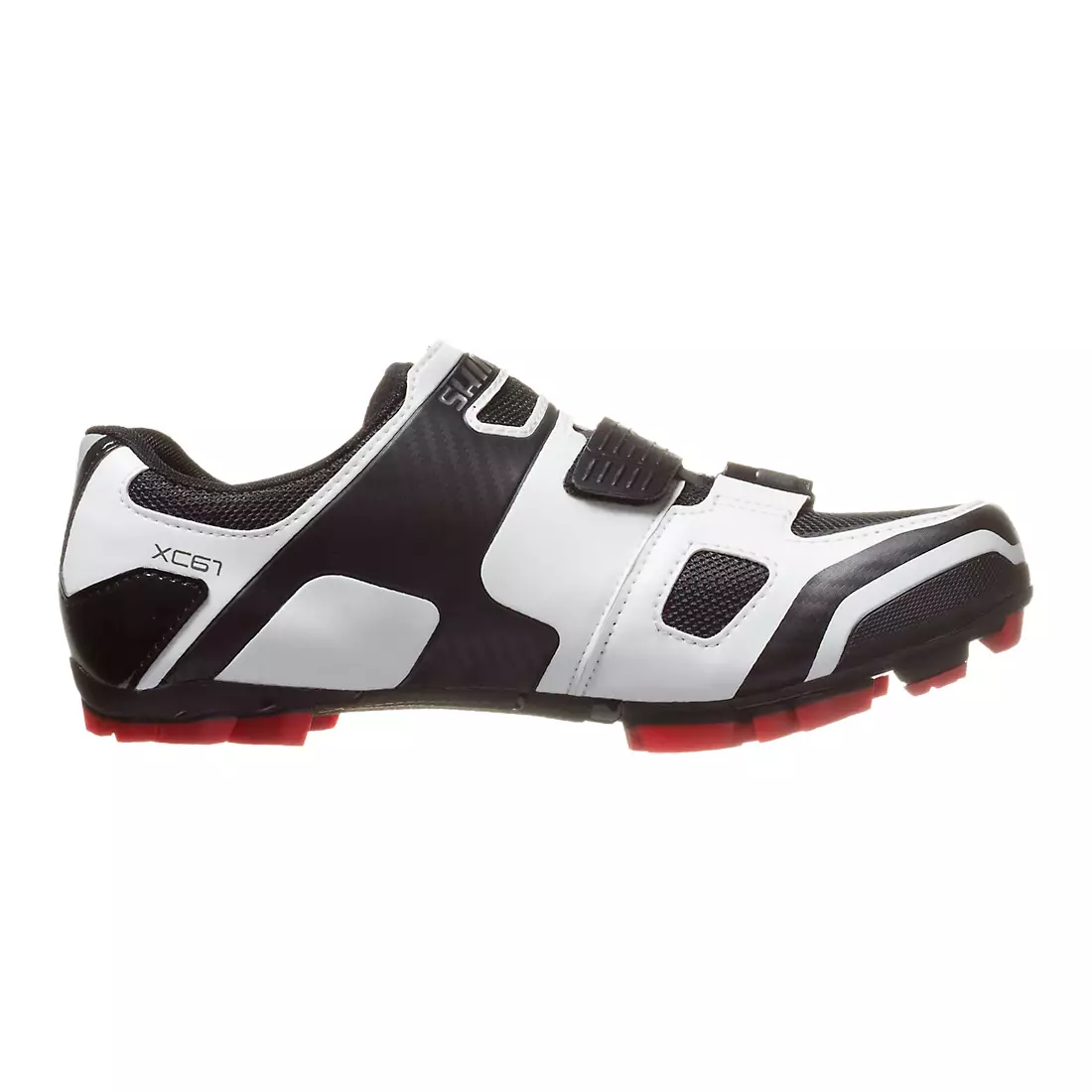 SHIMANO SH-XC61 - MTB cycling shoes, color: white and black