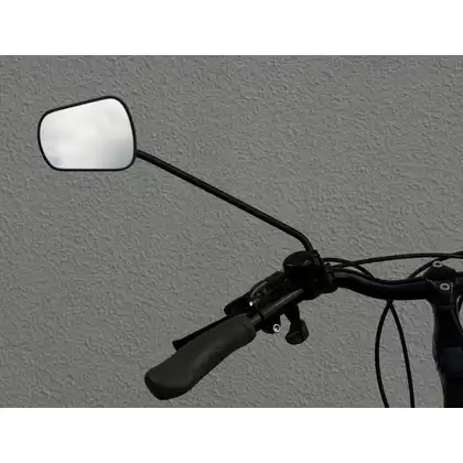 AJS PLUS bicycle mirror with a handlebar clamp, black