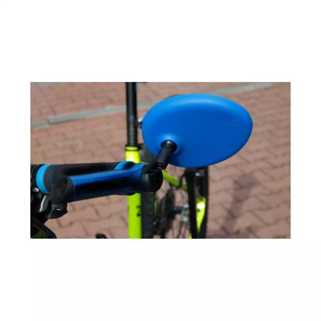AJS universal recessed bicycle mirror, blue