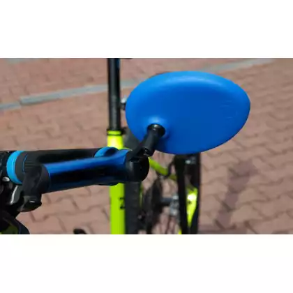AJS universal recessed bicycle mirror, blue