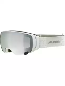 ALPINA DOUBLE JACK MAG Q-LITE ski/snowboard goggles, white gloss