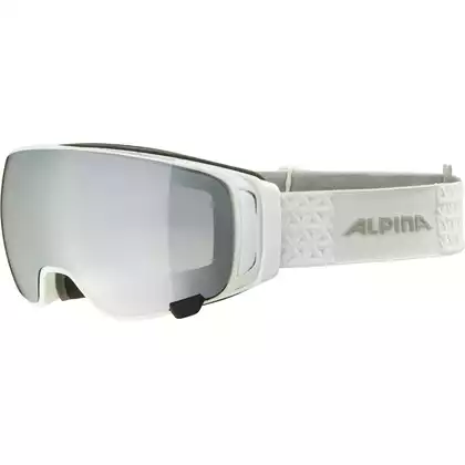 ALPINA DOUBLE JACK MAG Q-LITE ski/snowboard goggles white gloss