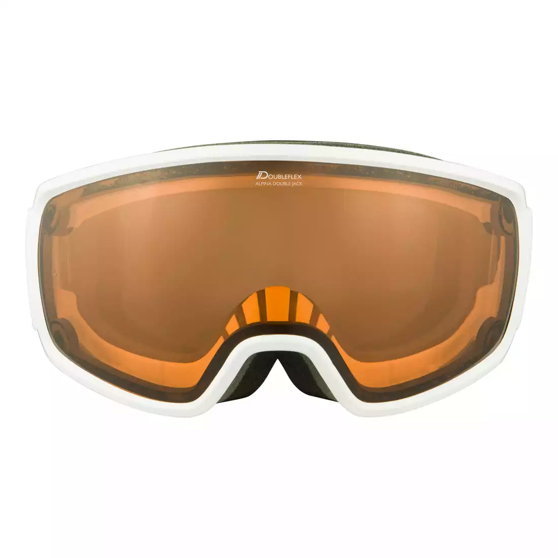 ALPINA DOUBLE JACK MAG Q-LITE ski/snowboard goggles, white gloss