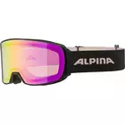 ALPINA M40 NAKISKA Q-LITE ski/snowboard goggles, black-rose matt
