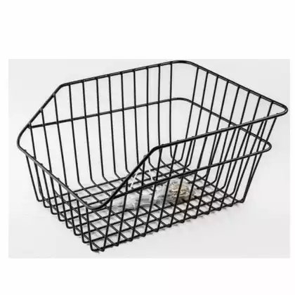Bicycle basket for rear carrier, black