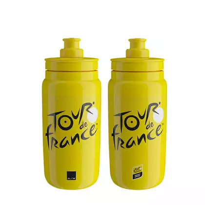 ELITE FLY Teams 2021 Bicycle water bottle Tour de France Yellow, 550ml 