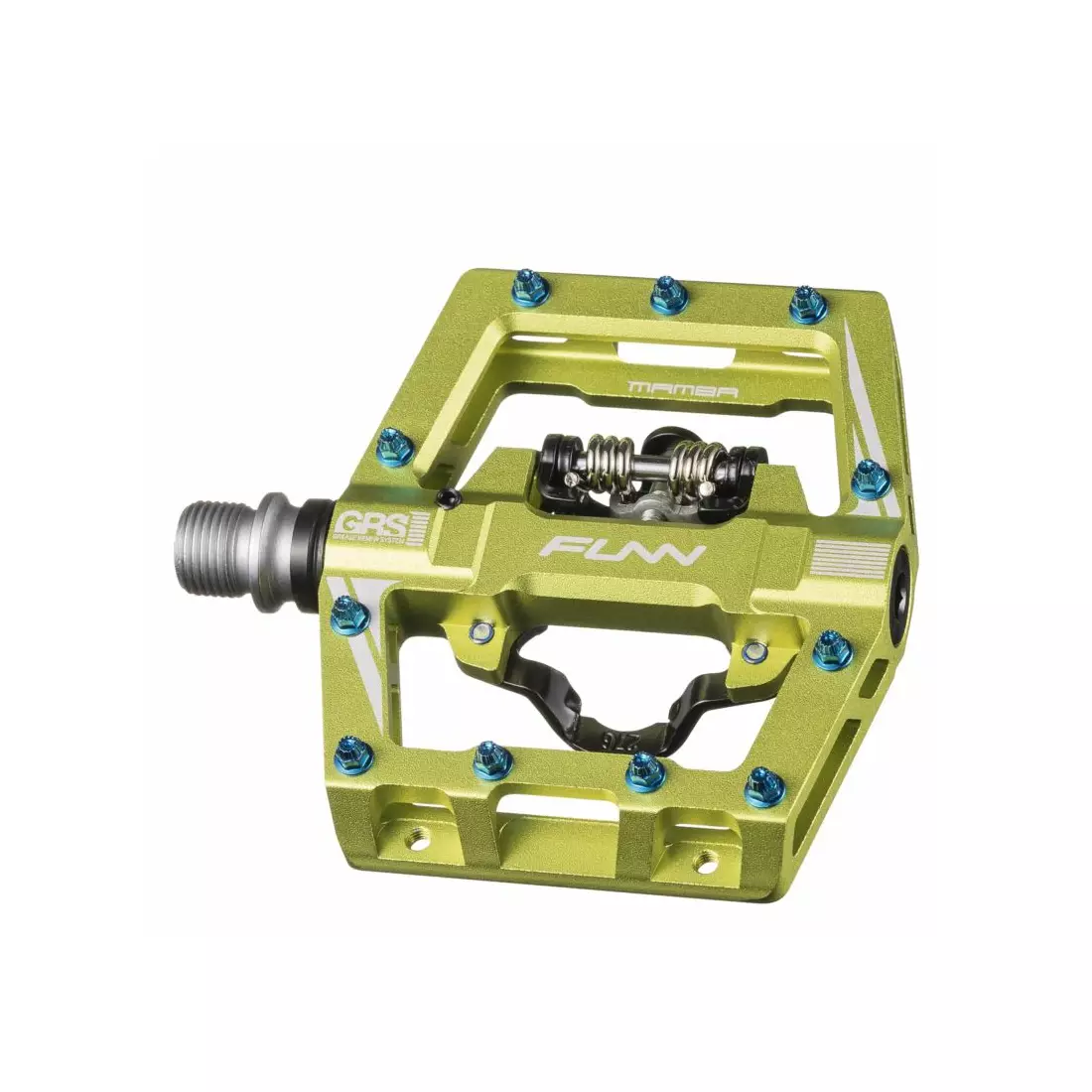 FUNN MAMBA S Bicycle pedals, one-sided SPD, green
