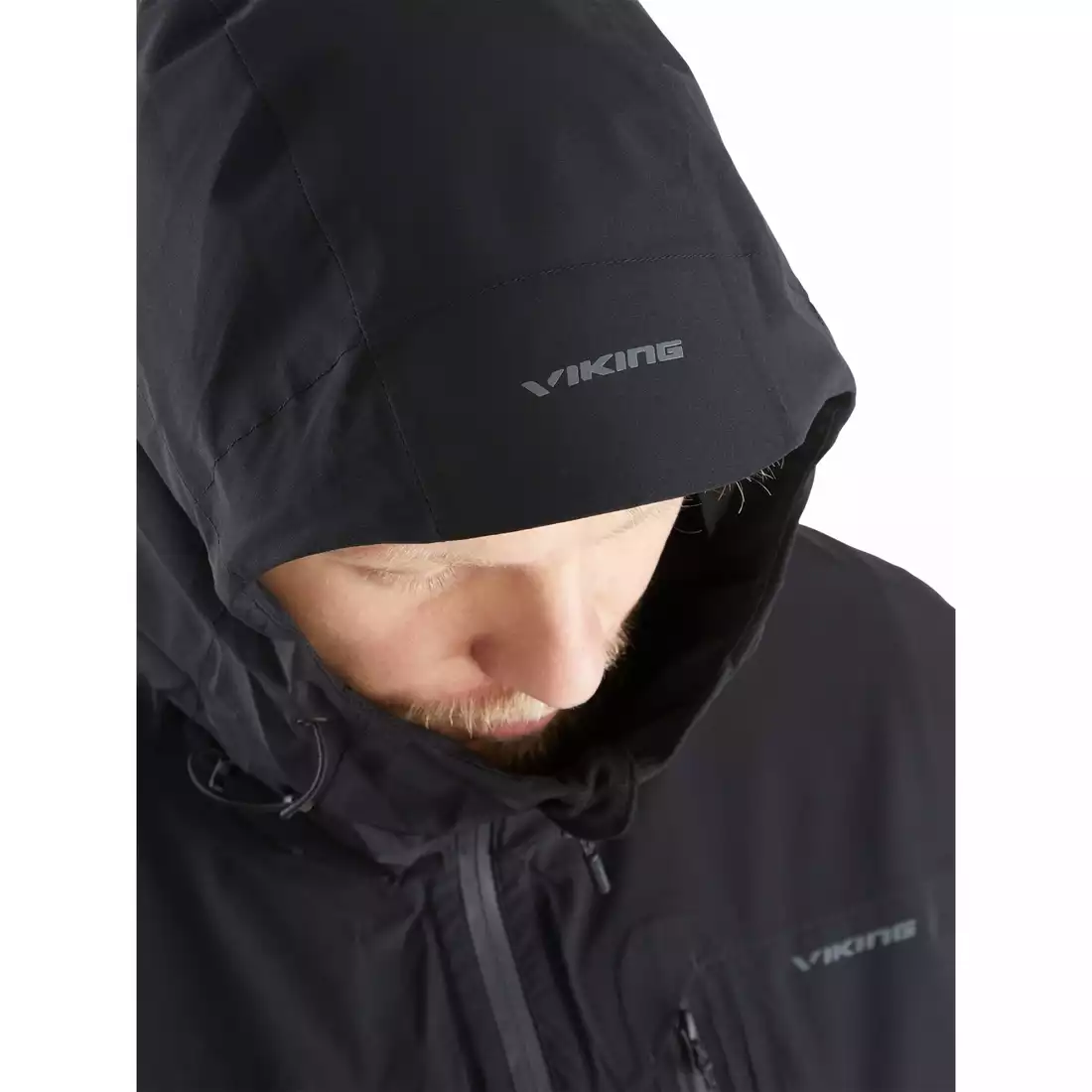 Men's rain jacket Viking Trek Pro Man 700/23/0905 black