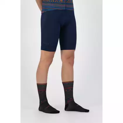 ROGELLI AZTEC Cycling socks, black and orange