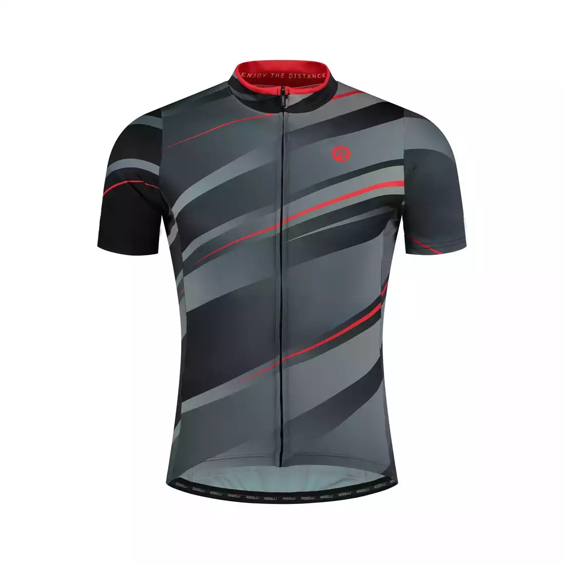 ROGELLI BUZZ Men's cycling jersey, gray and red