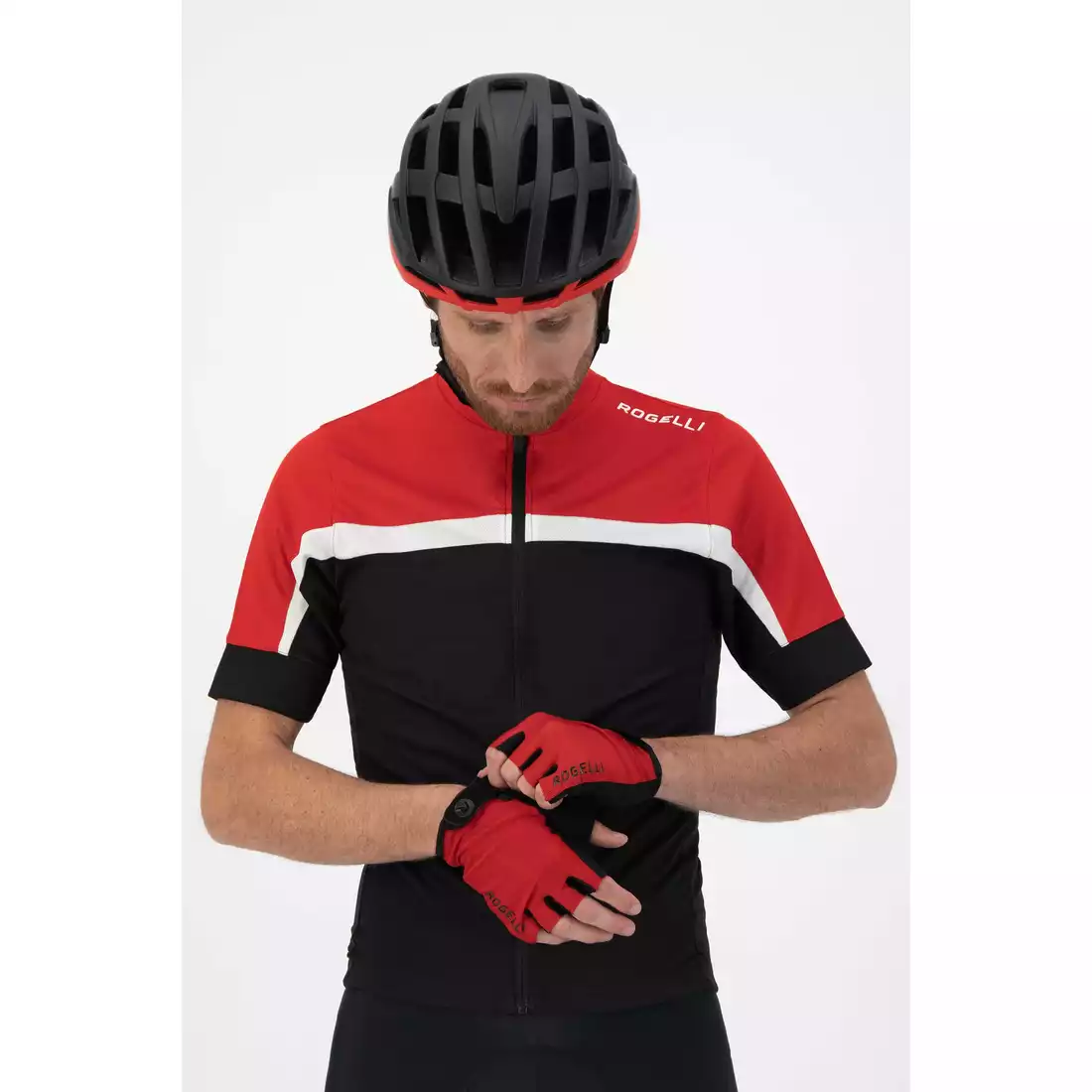 ROGELLI CORE Men's cycling gloves, red